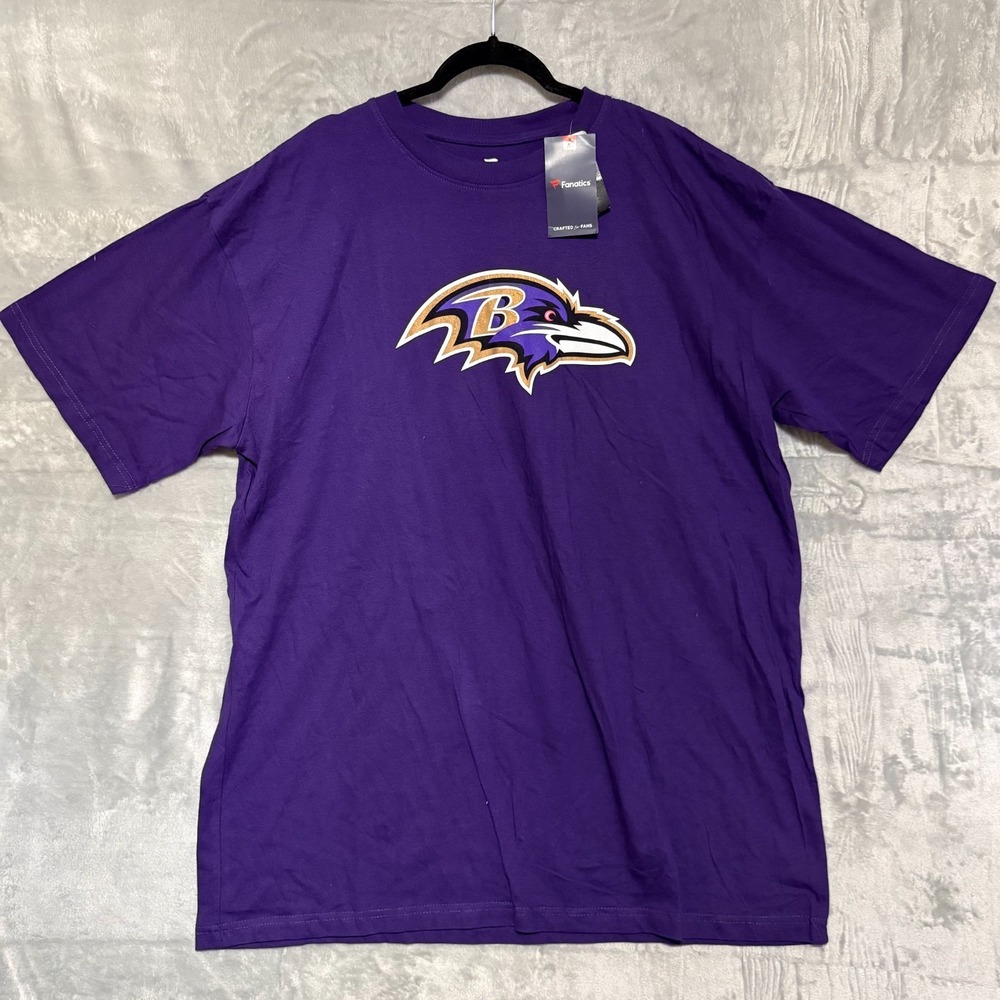 Baltimore Ravens Lamar Jackson #8 Fanatics Mens Jersey Shirt 2XLT NFL Player Tee